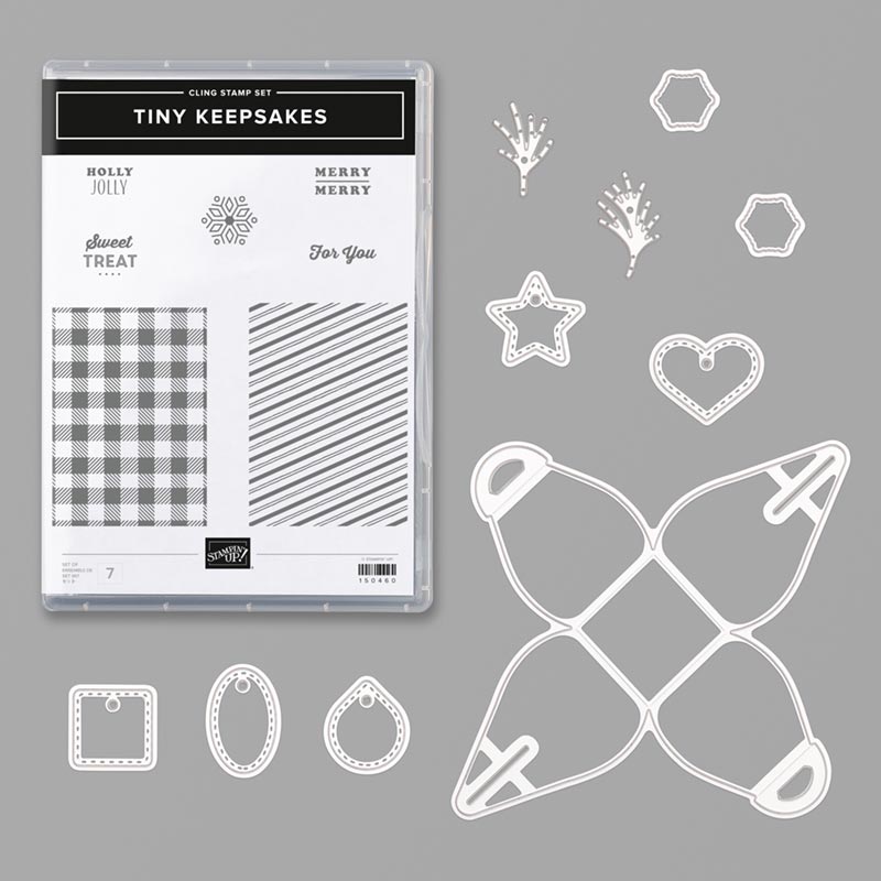 Tiny Keepsakes Stamp Set + Mini Curvy Keepsakes Box Dies Bundle