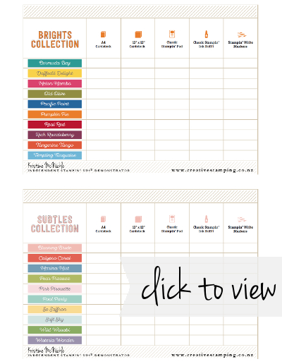 What are the Stampin' Up! colour collections? | Kristine McNickle ...