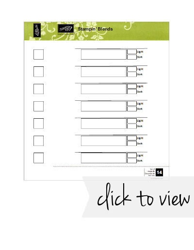 Stampin' Blends Colour Chart - click to view