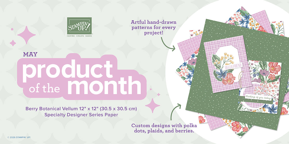 
Berry Botanical Vellum 12" x 12" Specialty Designer Series Paper