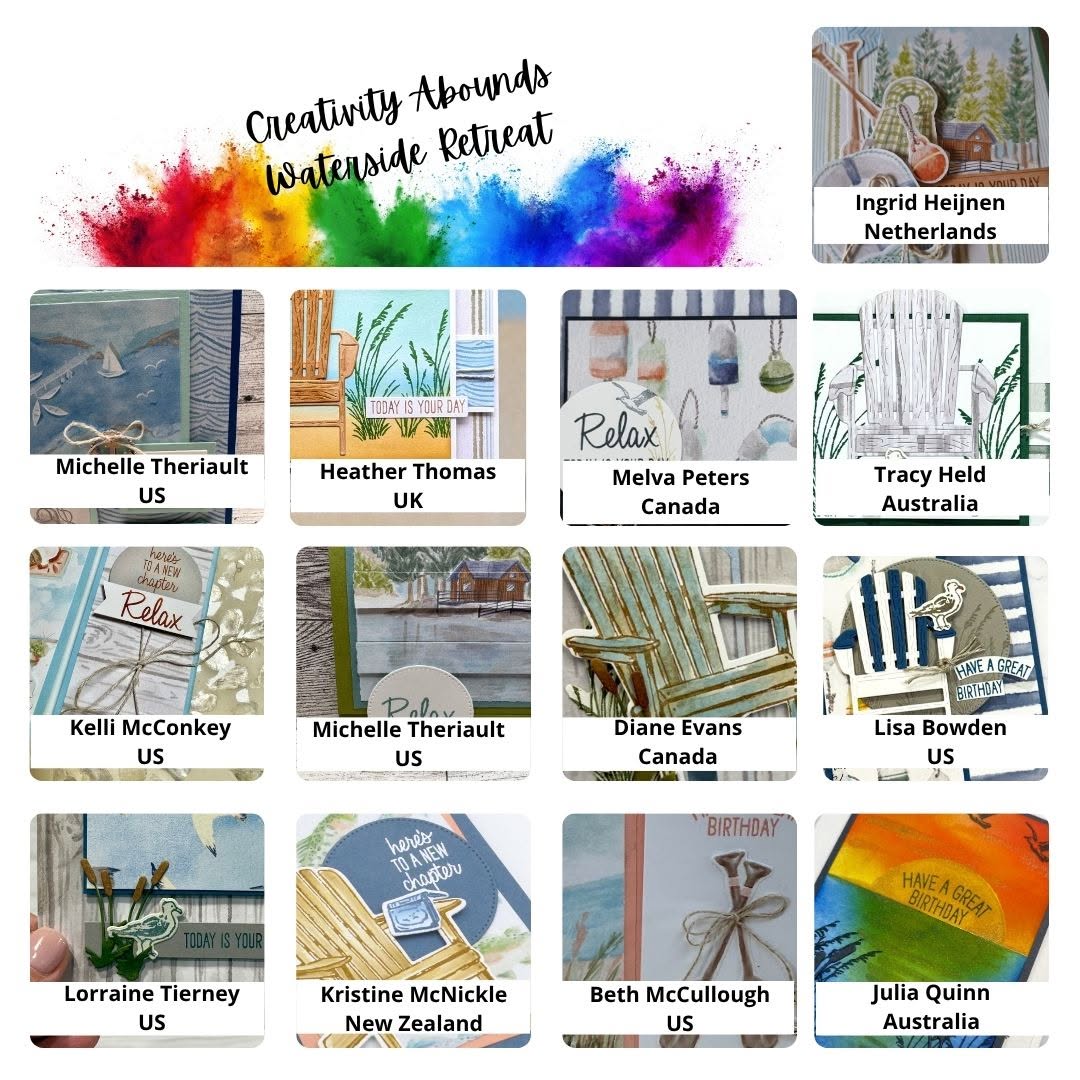 Waterside Retreat Stamp Camp Tutorial Bundle Sneak Peek | Creativity Abounds | June 2026 Waterside Retreat Stamp Camp Tutorial Bundle Sneak Peek | Creativity Abounds | June 2026
