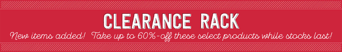 Clearance Rack - New items added!