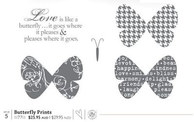Butterfly Prints stamp set