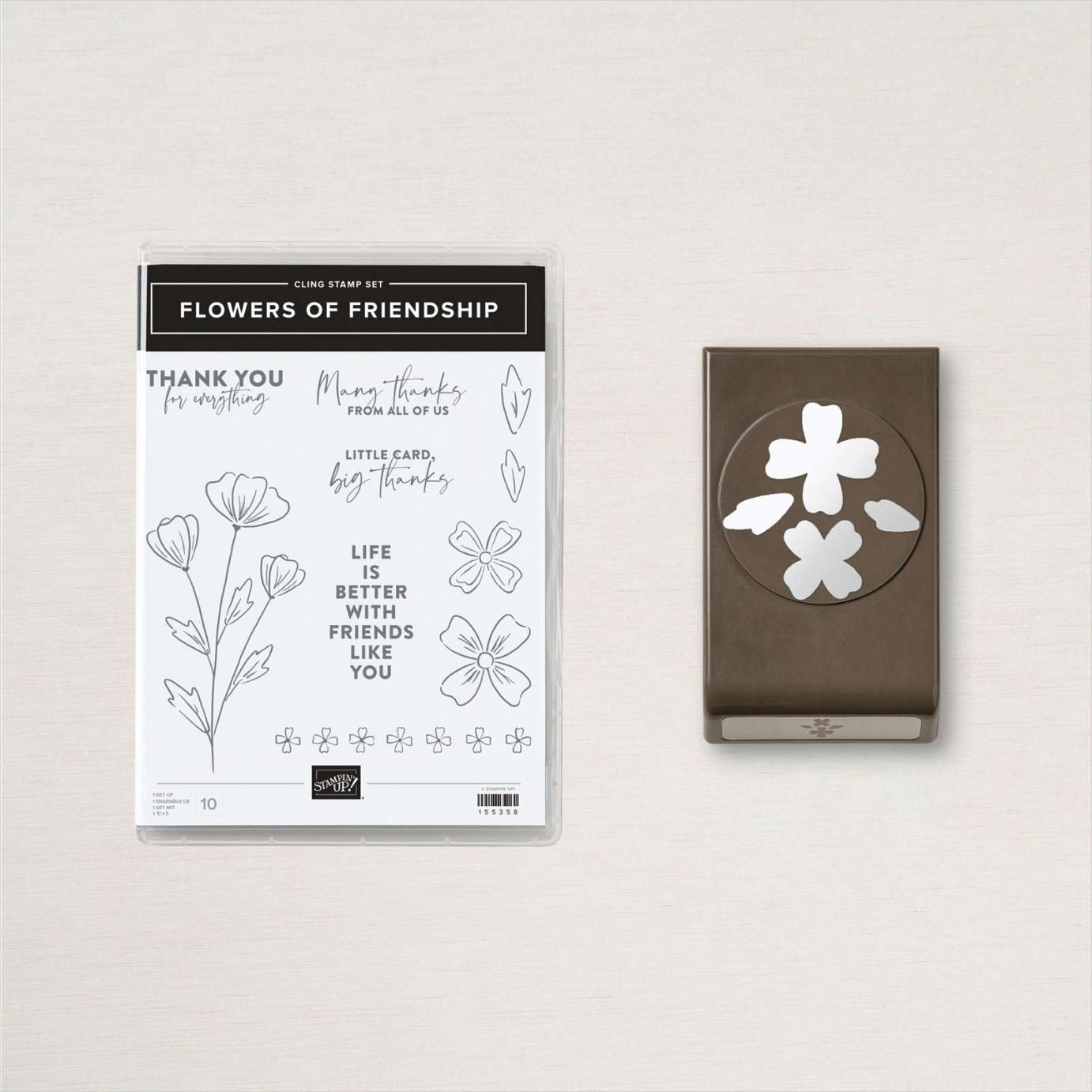 Flowers of Friendship Stamp Set + Flowers & Leaves Punch Bundle  |  Image &copy; 2021 Stampin' Up!