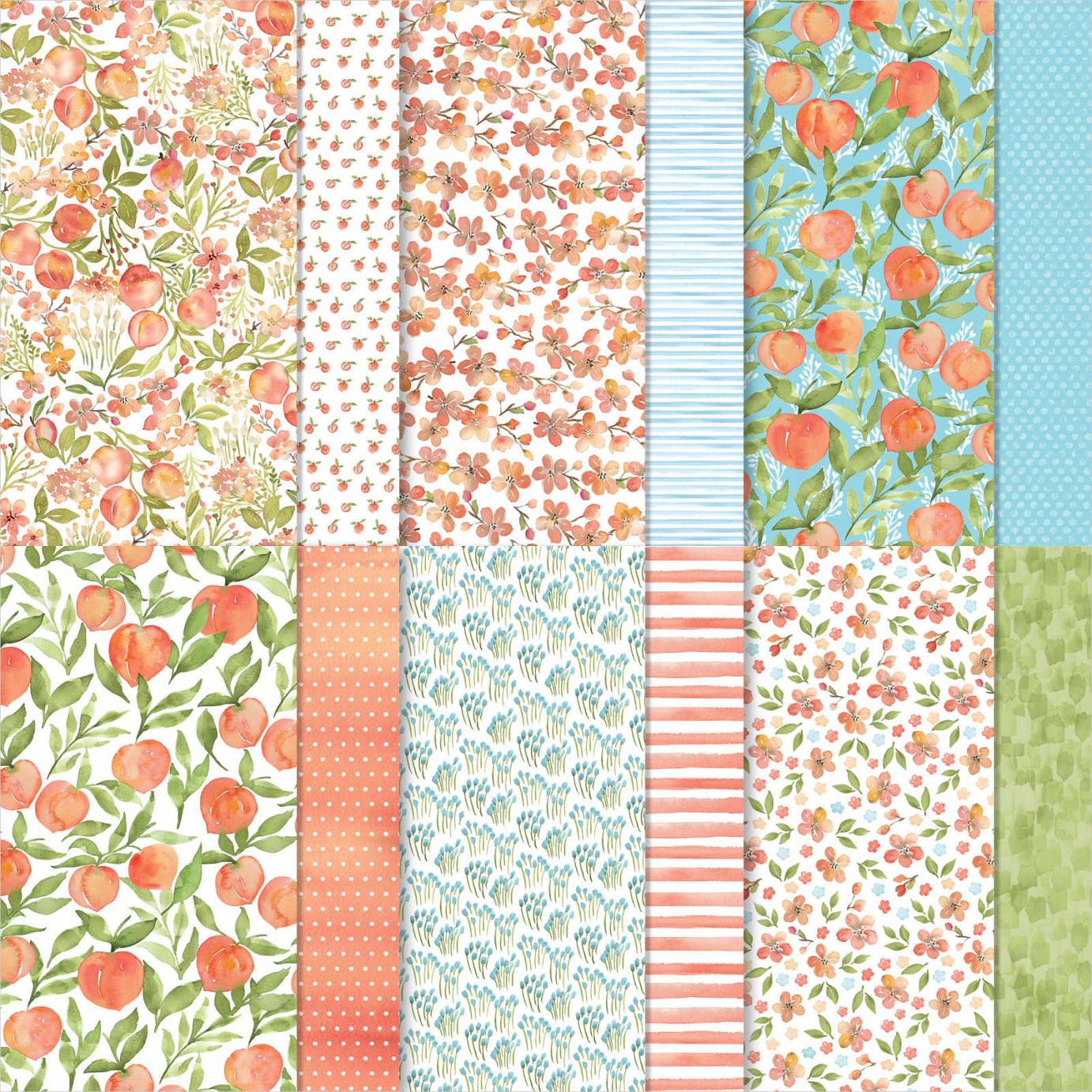 You're a Peach 12" x 12" Designer Series Paper | Image © 2021 Stampin' Up! You're a Peach 12" x 12" Designer Series Paper | Image © 2021 Stampin' Up!