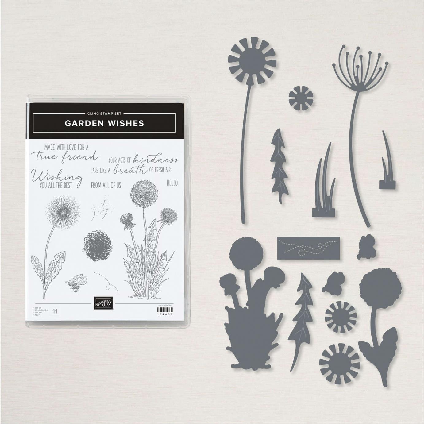 Garden Wishes Stamp Set + Dandy Wishes Die Bundle  |  Image &copy; 2021 Stampin' Up!