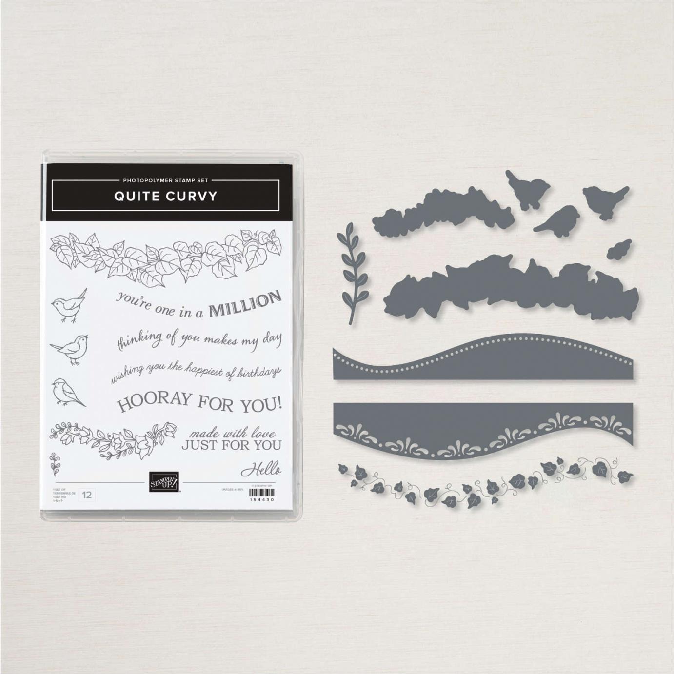 Quite Curvy Stamp Set + Curvy Dies Bundle  |  Image &copy; 2020 Stampin' Up!