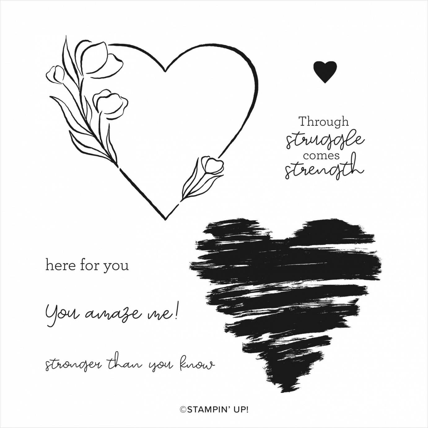 Strong of Heart Stamp Set  |  Image &copy; 2021 Stampin' Up!