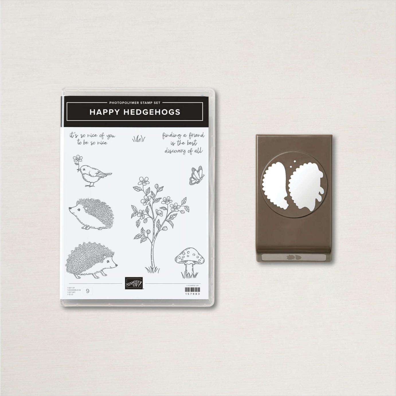 Happy Hedgehogs Stamp Set + Hedgehog Builder Punch Bundle | Image © 2022 Stampin' Up! Happy Hedgehogs Stamp Set + Hedgehog Builder Punch Bundle | Image © 2022 Stampin' Up!