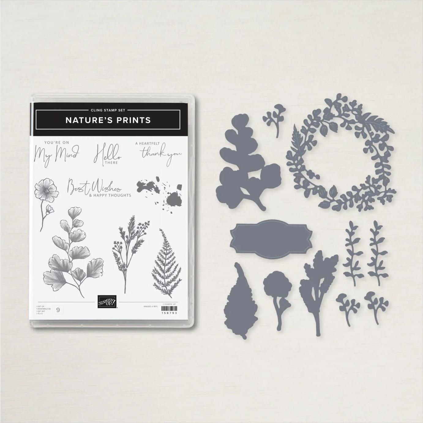Nature's Prints Stamp Set + Natural Prints Dies Bundle | Image © 2022 Stampin' Up! Nature's Prints Stamp Set + Natural Prints Dies Bundle | Image © 2022 Stampin' Up!