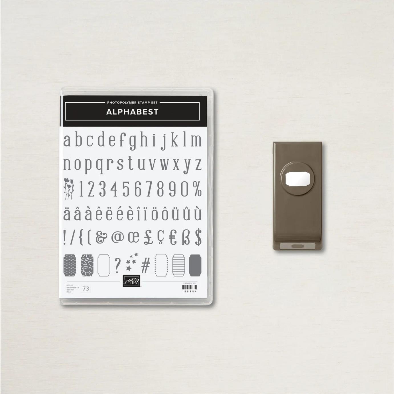 Alphabest Stamp Set + Best Label Punch Bundle | Image © 2022 Stampin' Up! Alphabest Stamp Set + Best Label Punch Bundle | Image © 2022 Stampin' Up!