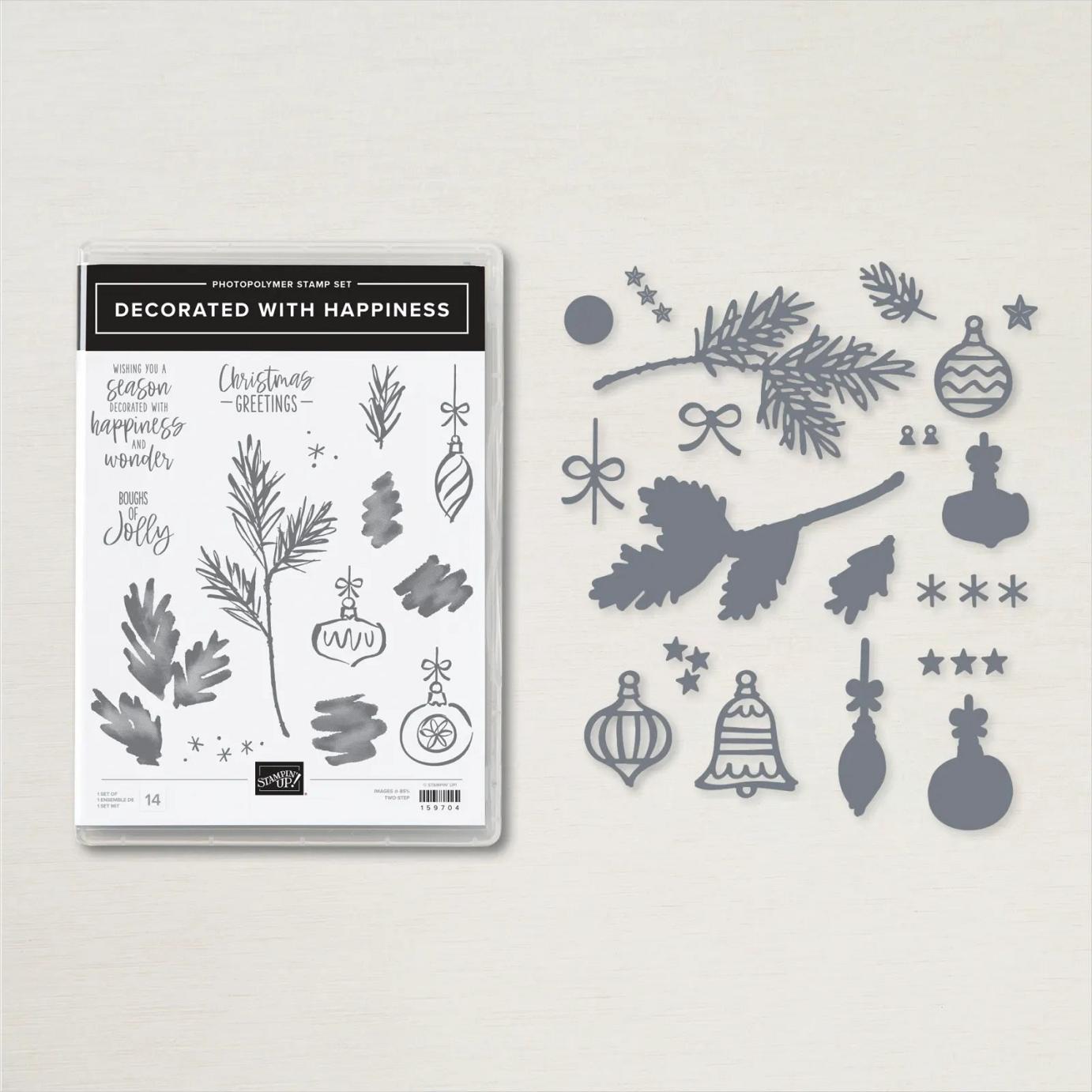 Decorated with Happiness Stamp Set + Decorated Pine Dies Bundle  |  Image &copy; 2022 Stampin' Up!