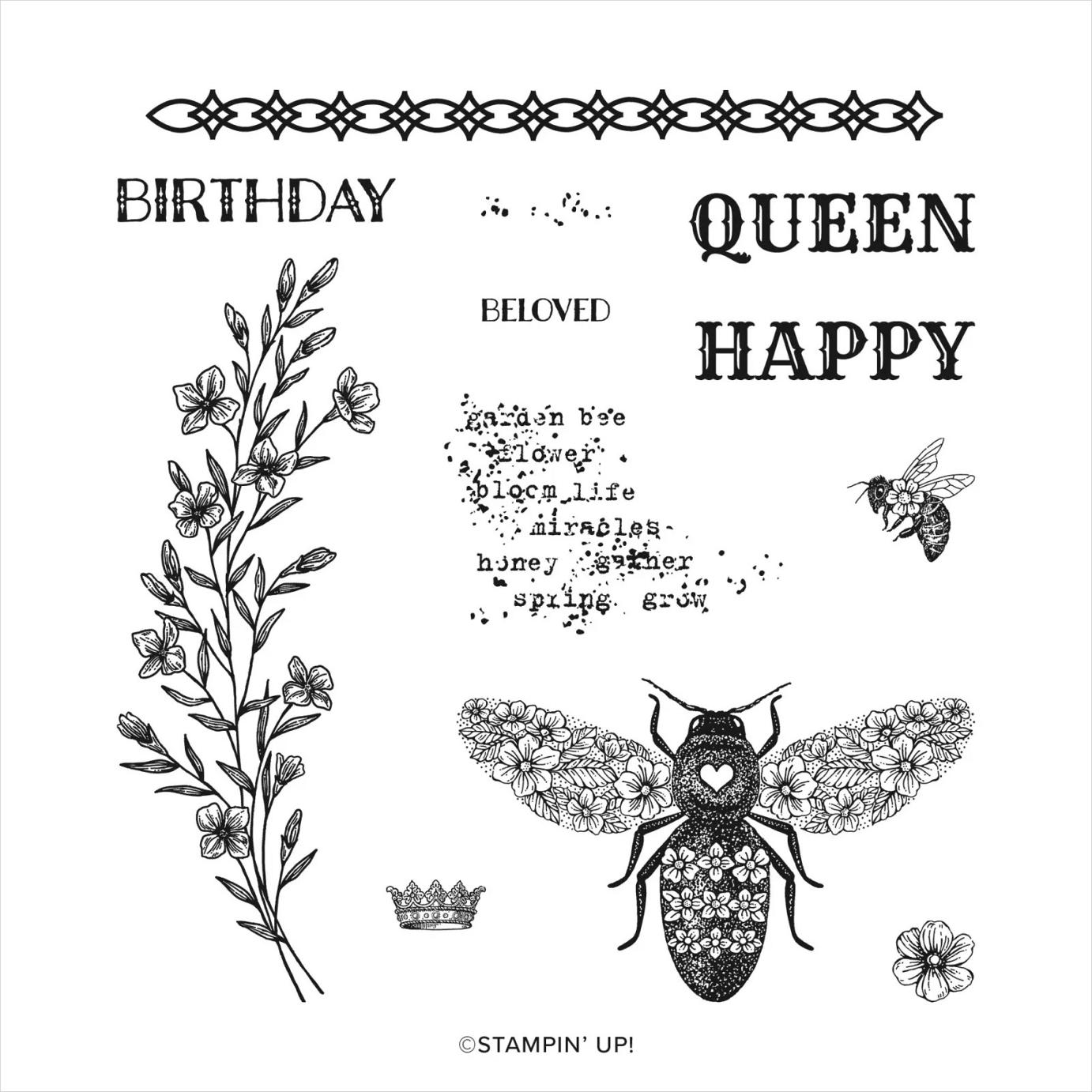 Queen Bee Stamp Set  |  Image &copy; 2023 Stampin' Up!
