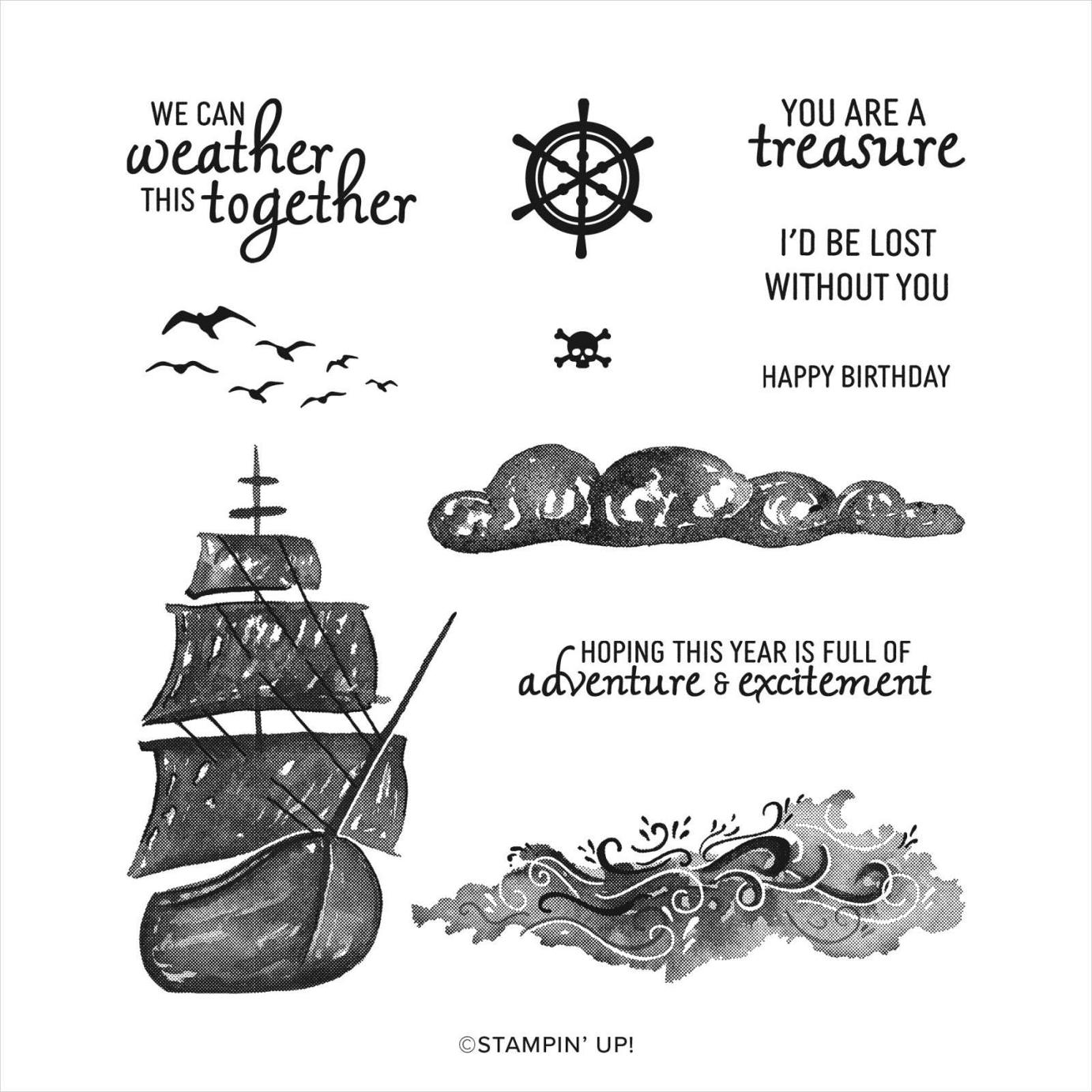 On the Ocean Stamp Set | Image © 2023 Stampin' Up!® On the Ocean Stamp Set | Image © 2023 Stampin' Up!®