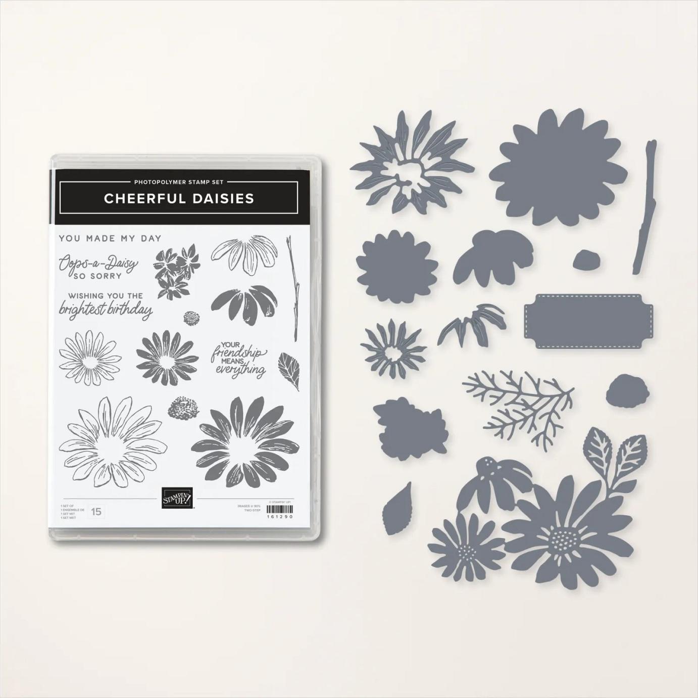 Cheerful Daisies Stamp Set + Cheerful Daisies Dies Bundle  |  Image &copy; 2023 Stampin' Up!