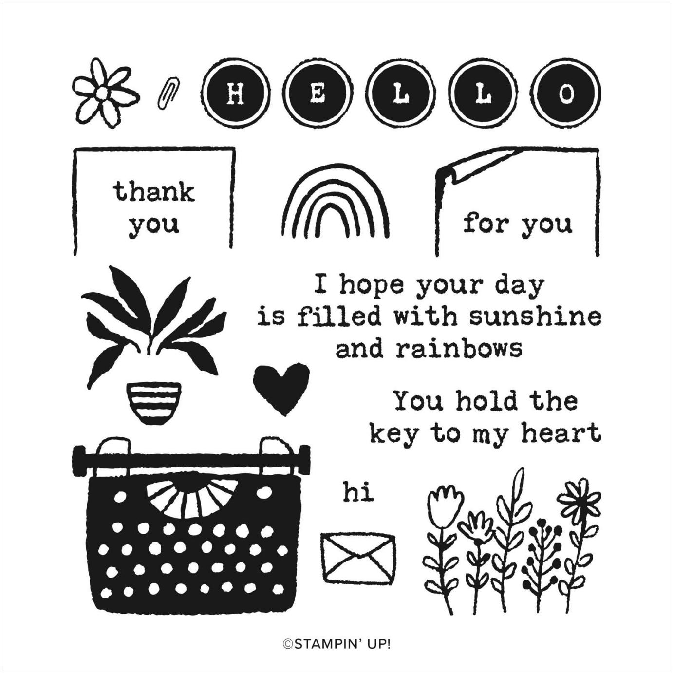 Just My Type Stamp Set | Image © 2023 Stampin' Up!® Just My Type Stamp Set | Image © 2023 Stampin' Up!®