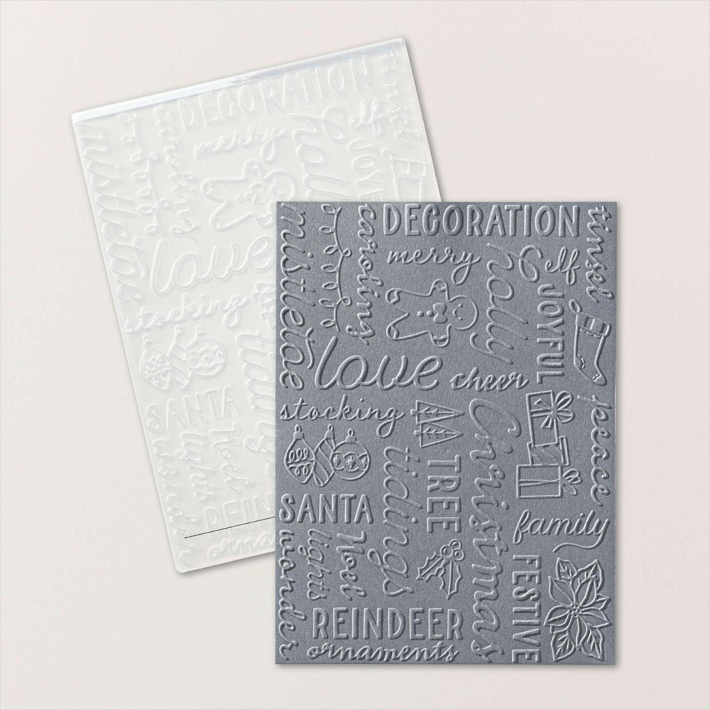 Christmas Tidings Embossing Folder  |  Image &copy; 2023 Stampin' Up!&reg;
