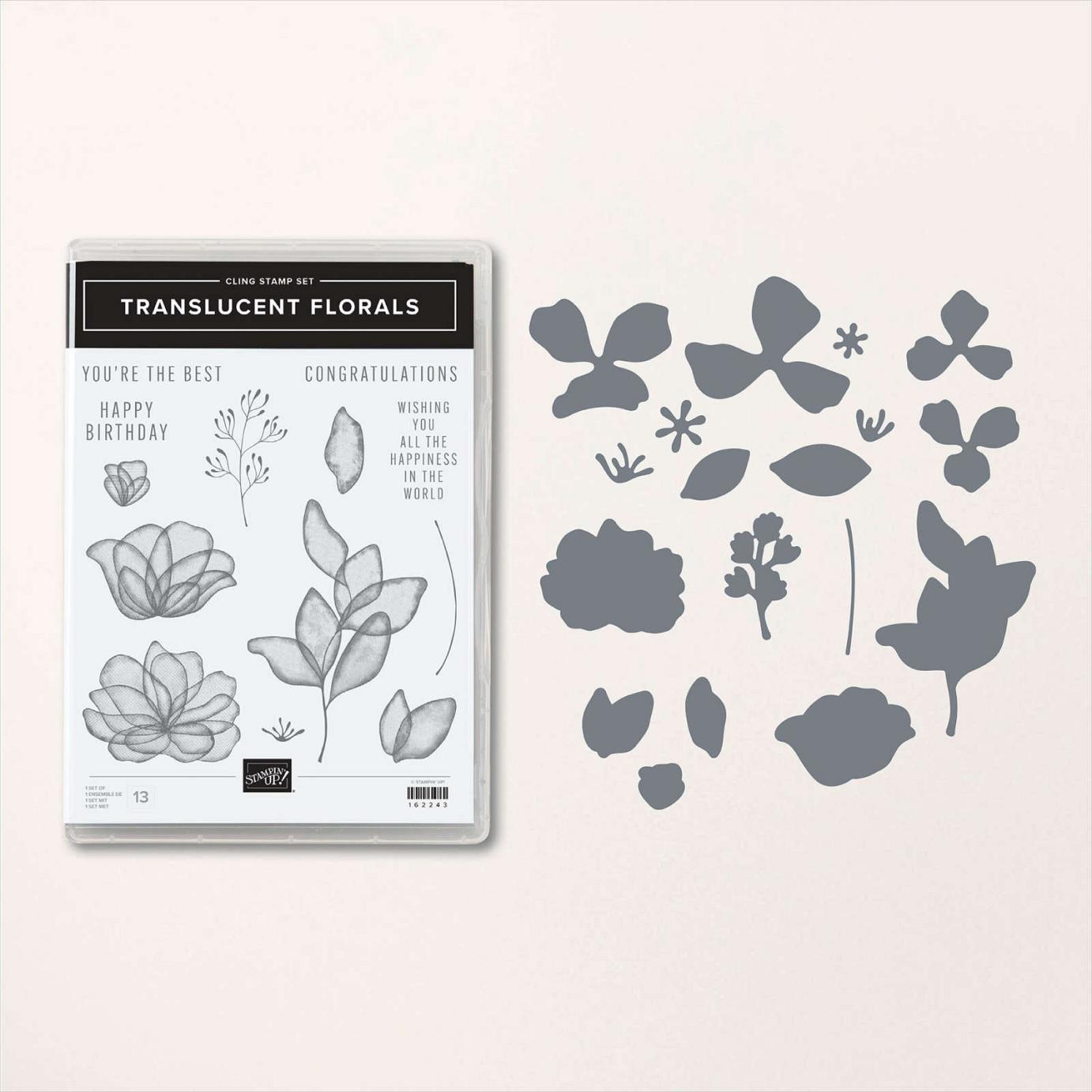 Translucent Florals Stamp Set + Translucent Florals Dies Bundle | Image © 2023 Stampin' Up!® Translucent Florals Stamp Set + Translucent Florals Dies Bundle | Image © 2023 Stampin' Up!®