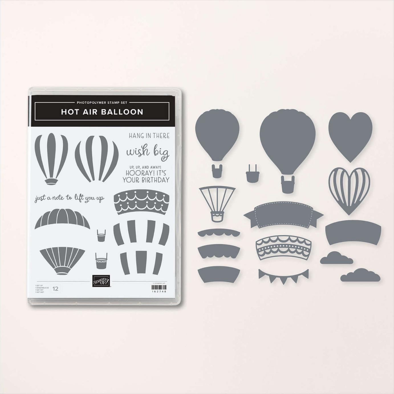 Hot Air Balloon Stamp Set + Hot Air Balloon Dies Bundle  |  Image &copy; 2024 Stampin' Up!