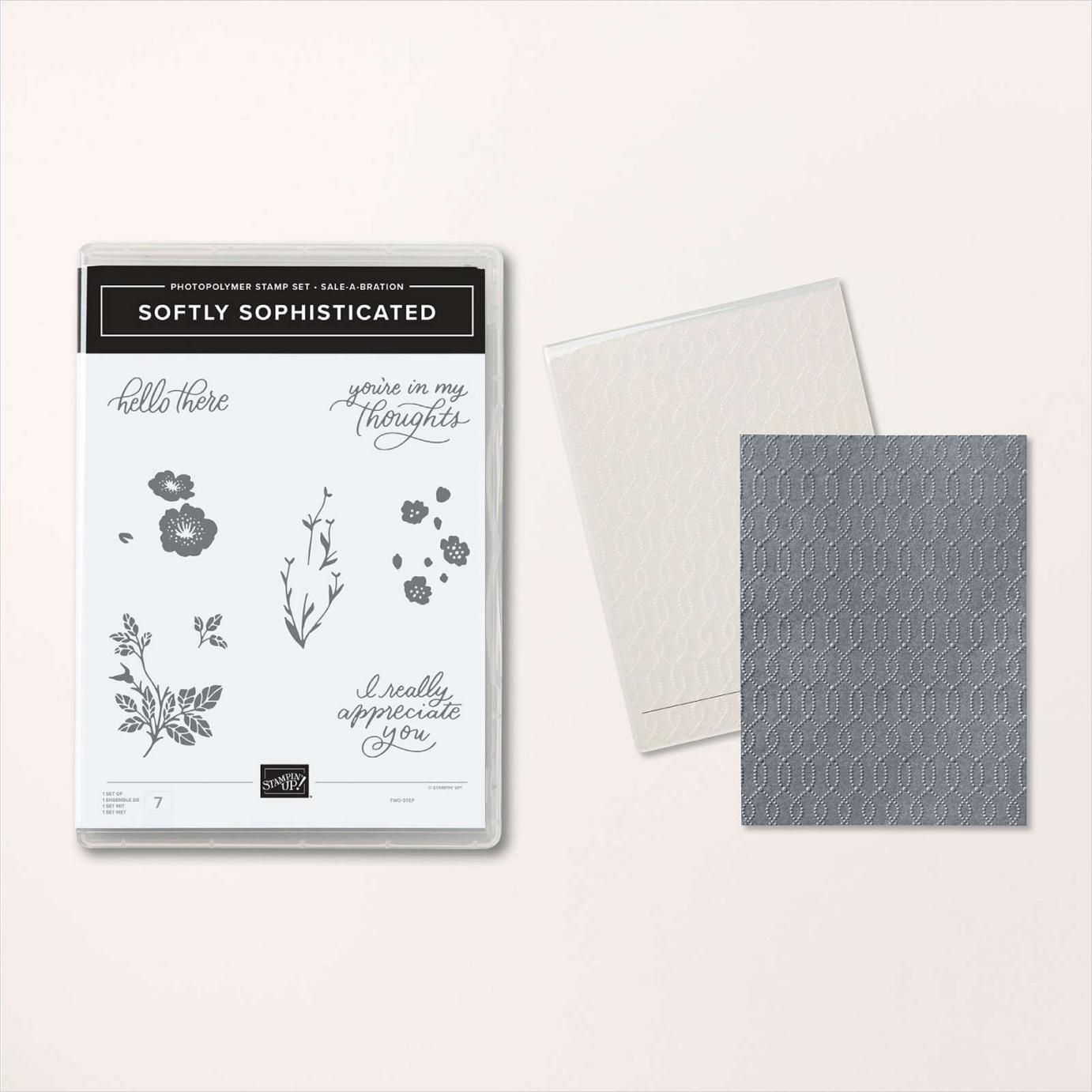 Softly Sophisticated Stamp Set + Softly Sophisticated Embossing Folder Bundle  |  Image &copy; 2024 Stampin' Up!&reg;