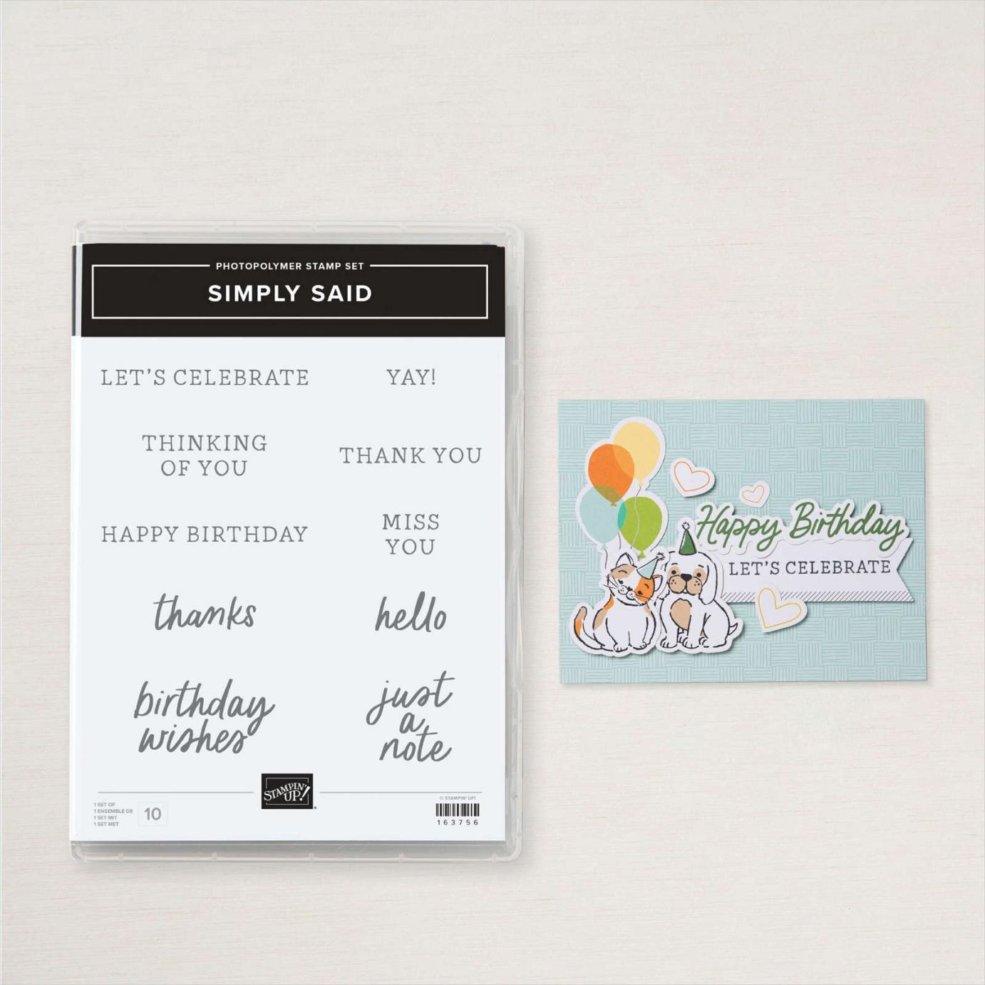 Simply Said Stamp Set | Image © 2024 Stampin' Up! Simply Said Stamp Set | Image © 2024 Stampin' Up!