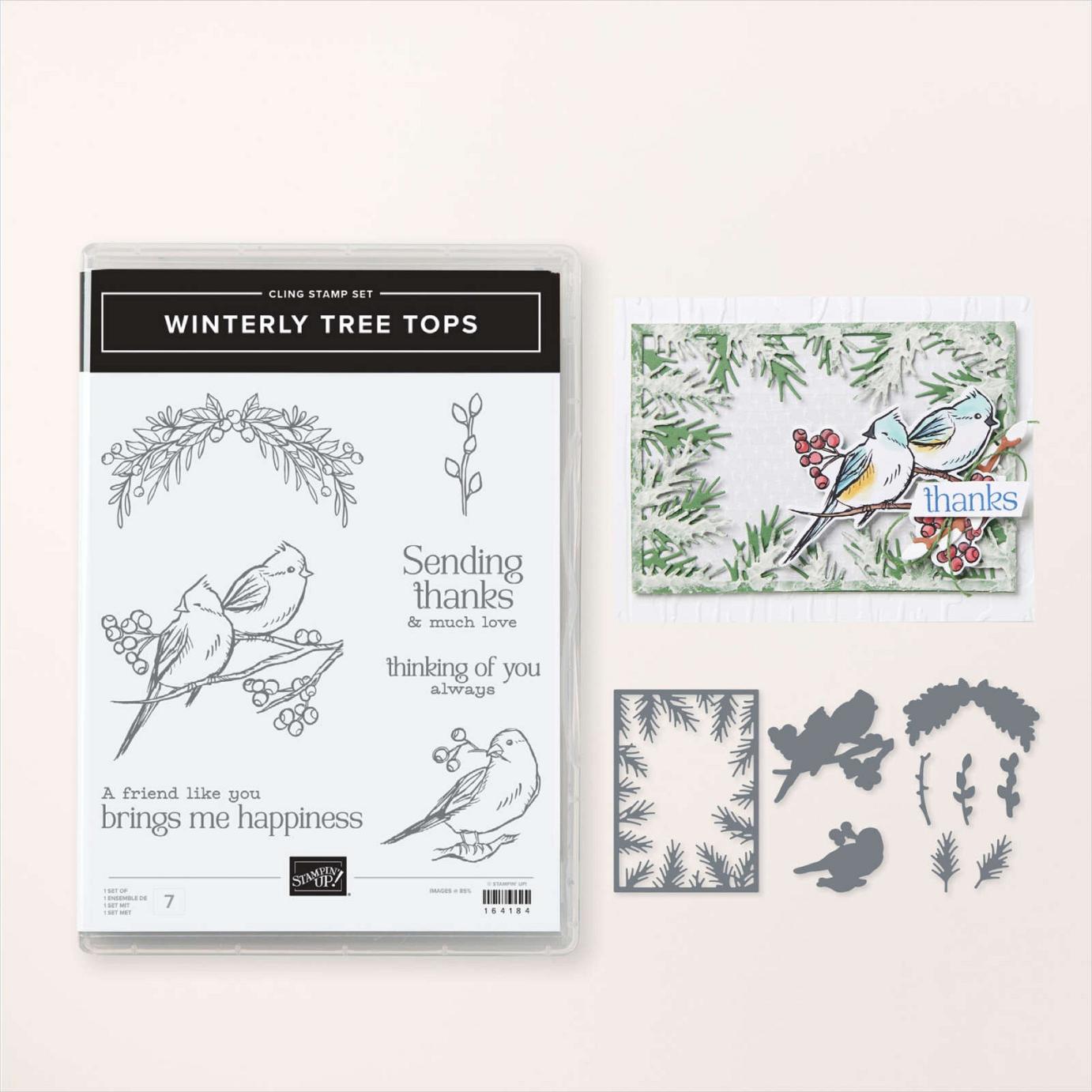 Winterly Tree Tops Stamp Set + Winterly Tree Tops Dies Bundle | Image © 2024 Stampin' Up!® Winterly Tree Tops Stamp Set + Winterly Tree Tops Dies Bundle | Image © 2024 Stampin' Up!®