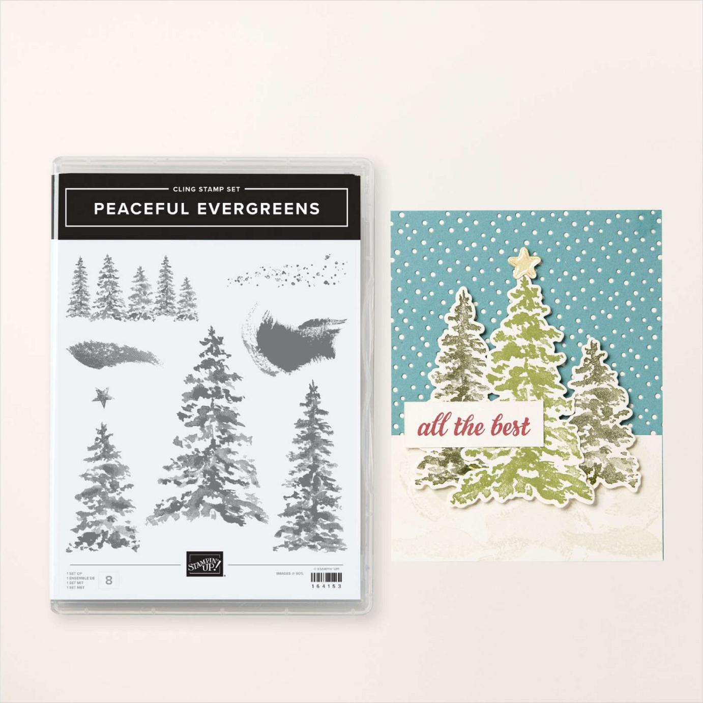 Peaceful Evergreens Stamp Set | Image © 2024 Stampin' Up! Peaceful Evergreens Stamp Set | Image © 2024 Stampin' Up!