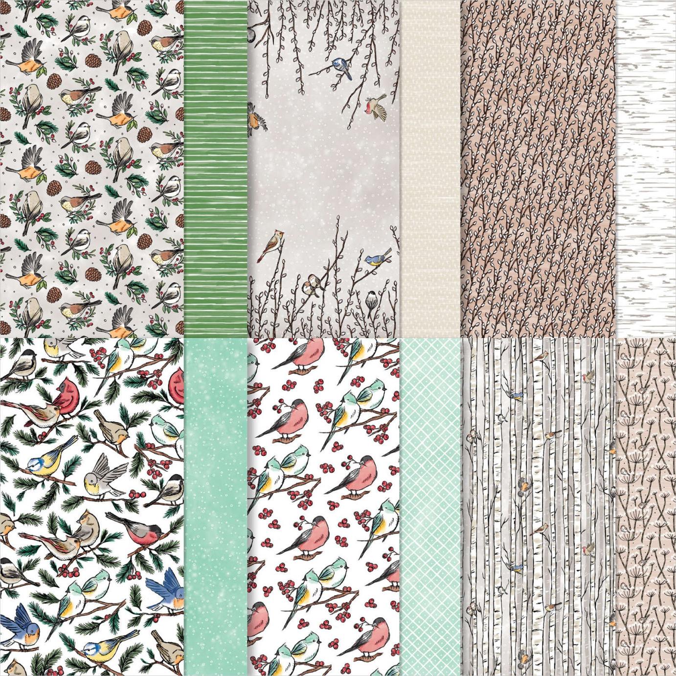 Nests of Winter 12" x 12" Designer Series Paper  |  Image &copy; 2024 Stampin' Up!&reg;