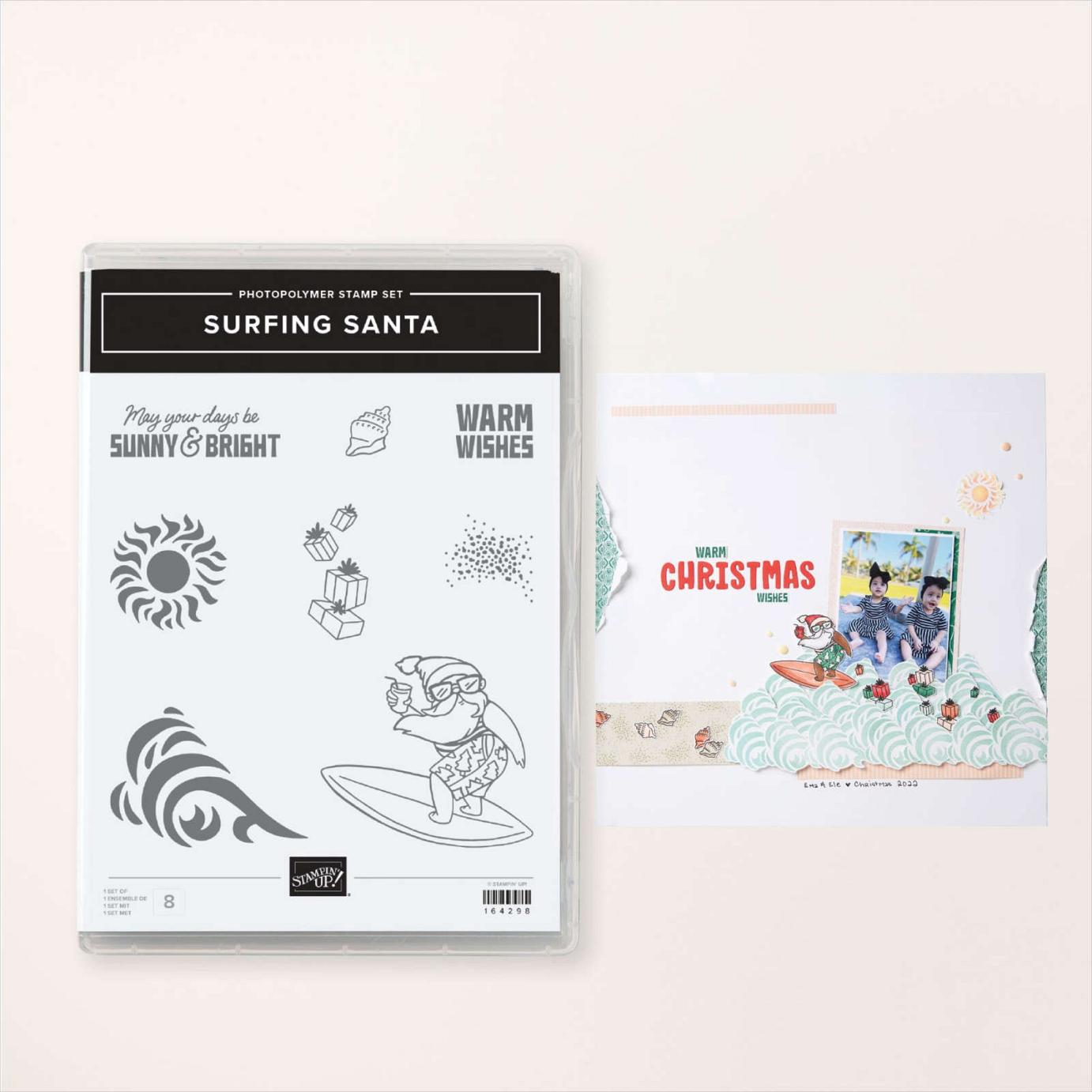 Surfing Santa Stamp Set  |  Image &copy; 2024 Stampin' Up!