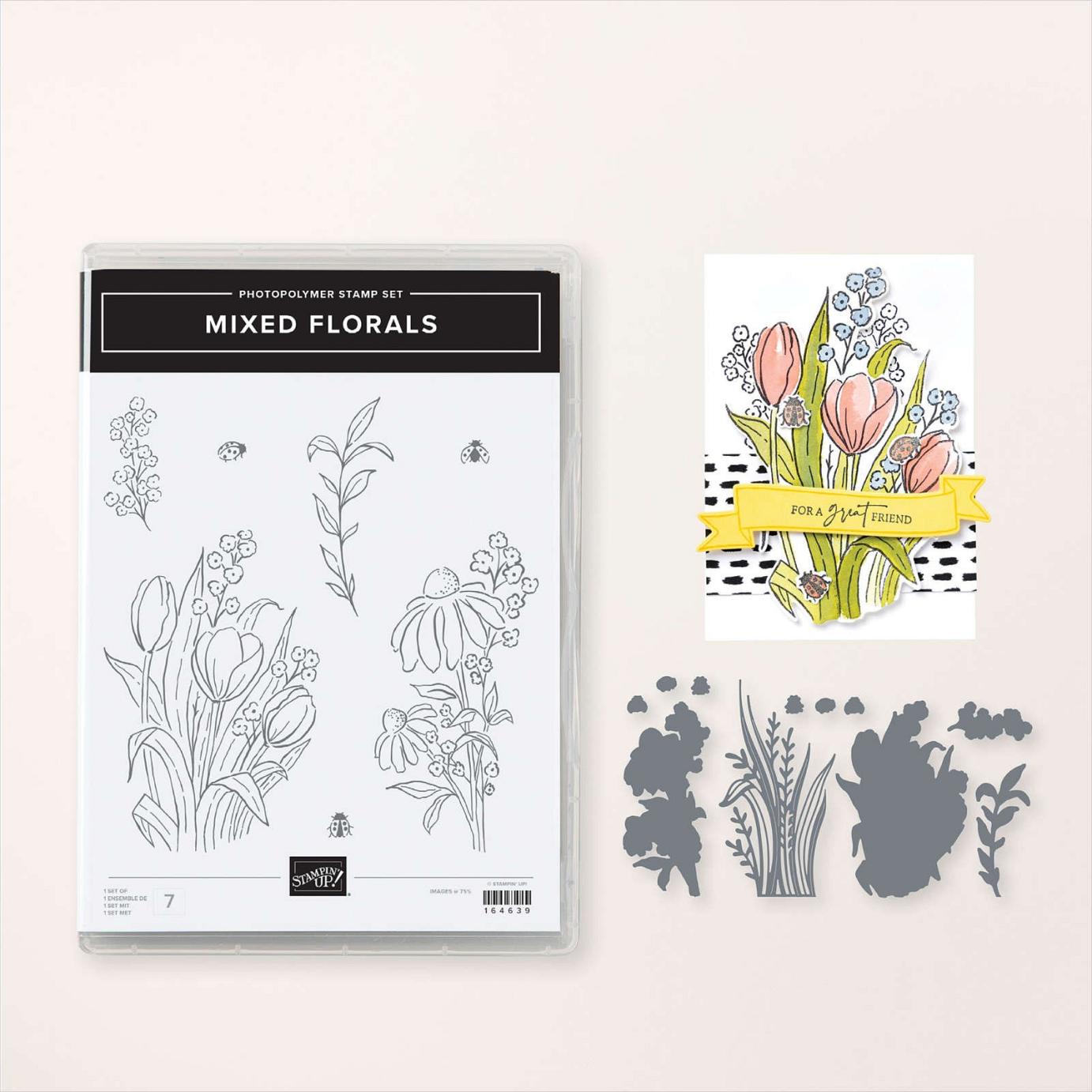 Mixed Florals Stamp Set + Mixed Florals Dies Bundle  |  Image &copy; 2025 Stampin' Up!