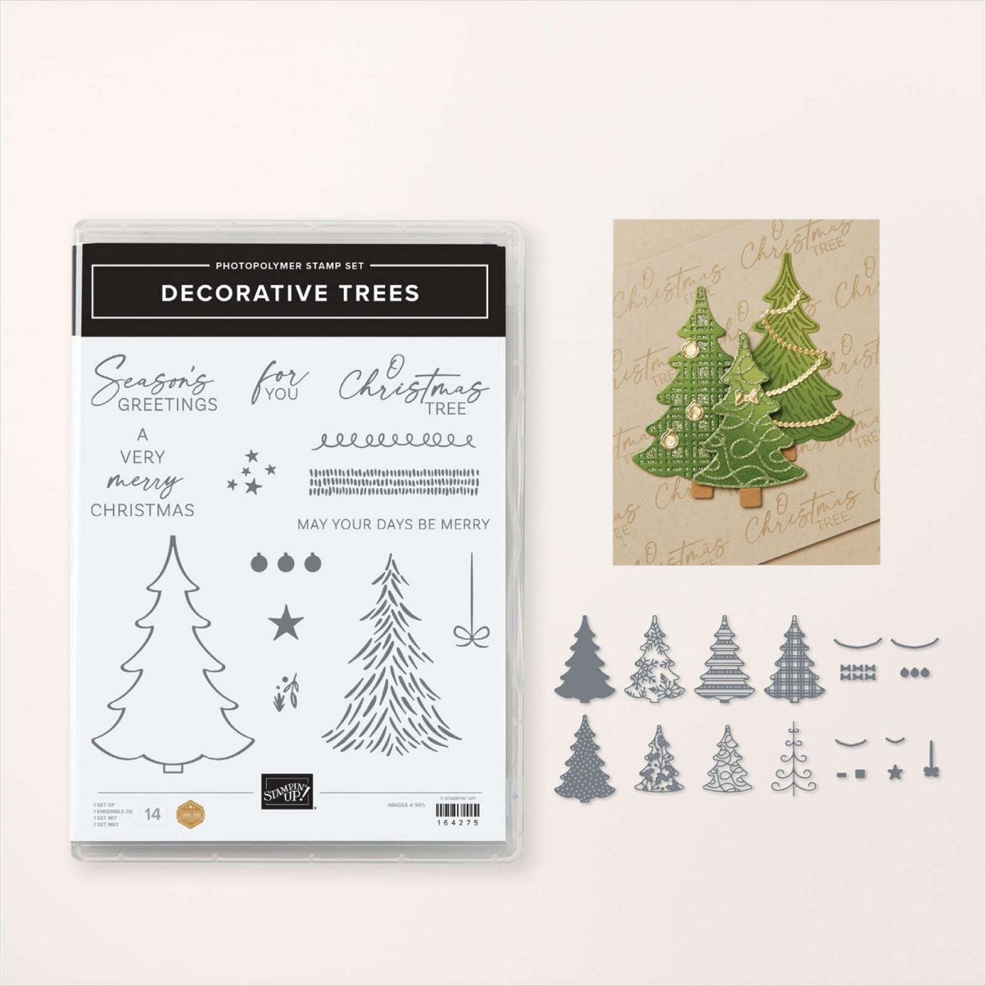 Decorative Trees Stamp Set + Decorative Trees Dies Bundle | Image © 2024 Stampin' Up! Decorative Trees Stamp Set + Decorative Trees Dies Bundle | Image © 2024 Stampin' Up!