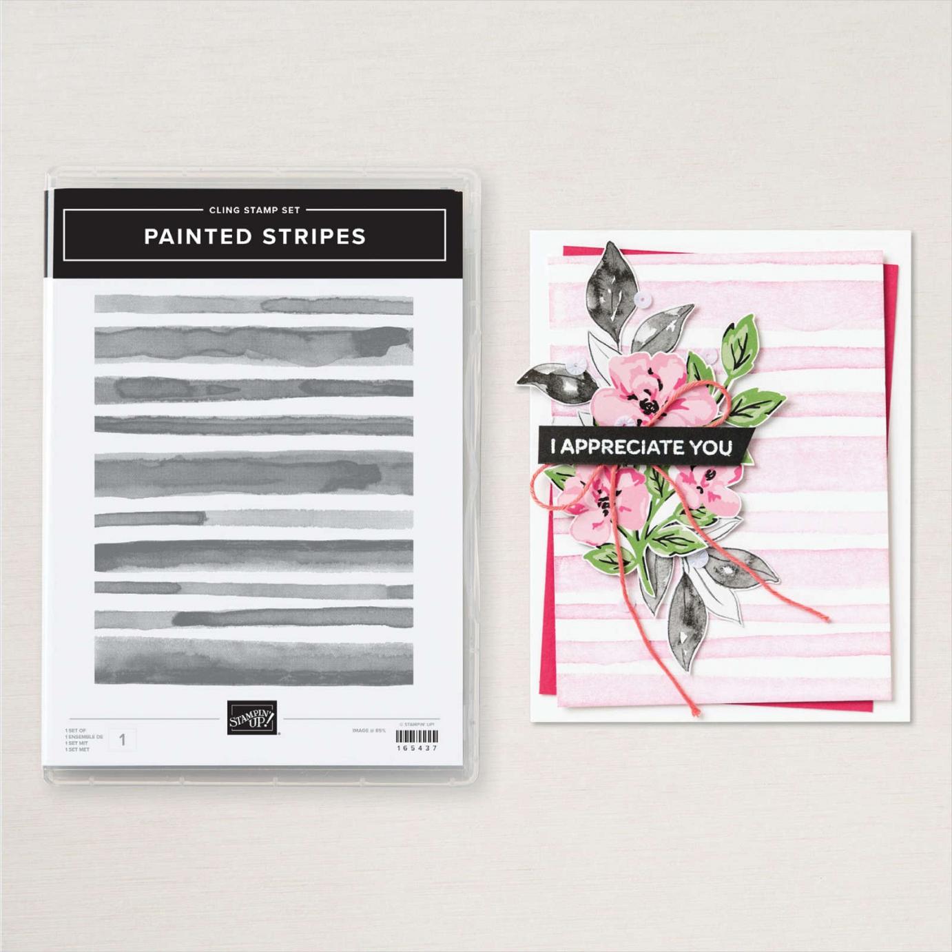 Painted Stripes Background Stamp | Image © 2025 Stampin' Up! Painted Stripes Background Stamp | Image © 2025 Stampin' Up!