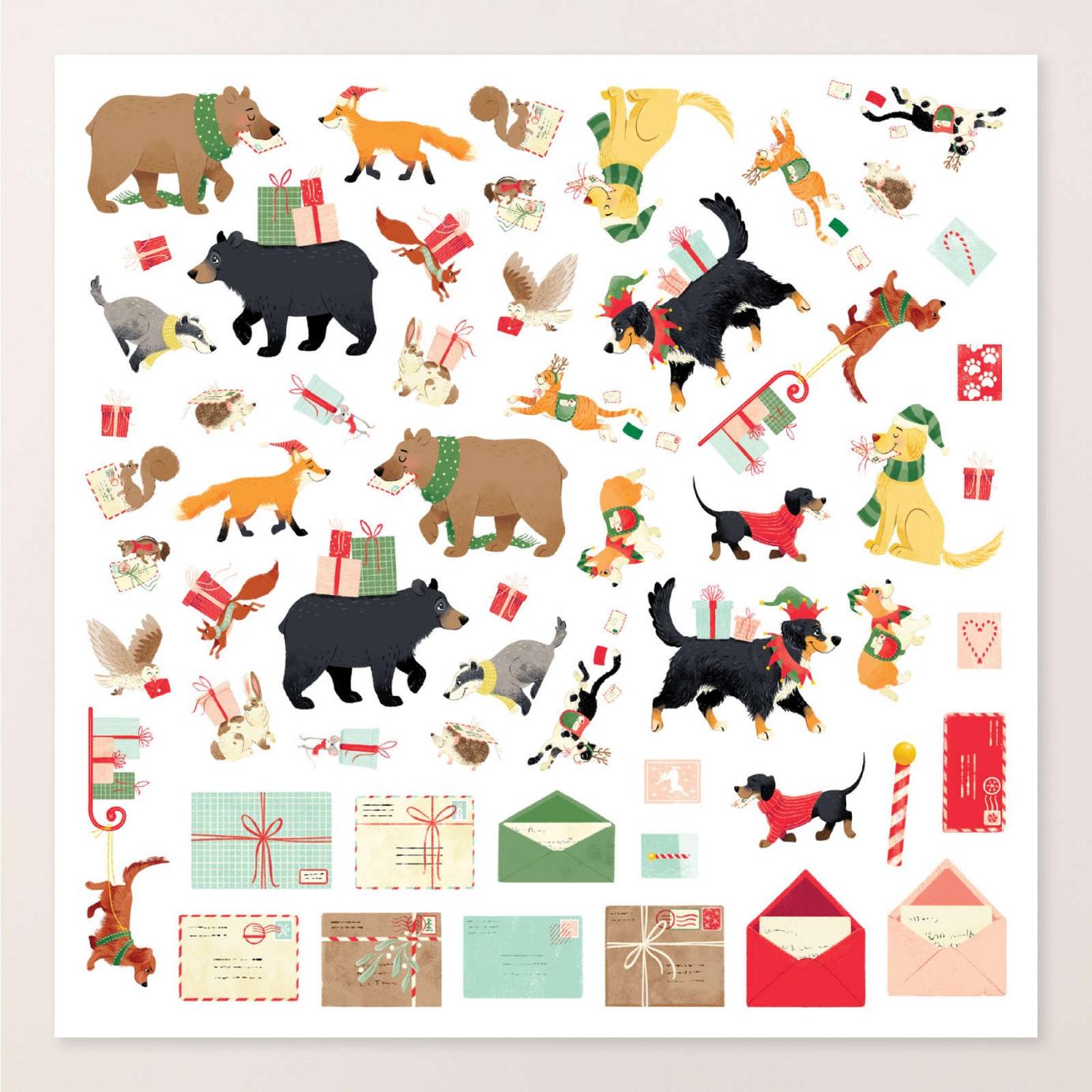 North Pole Delivery 12" x 12" Specialty Designer Series Paper  |  Image &copy; 2025 Stampin' Up!
