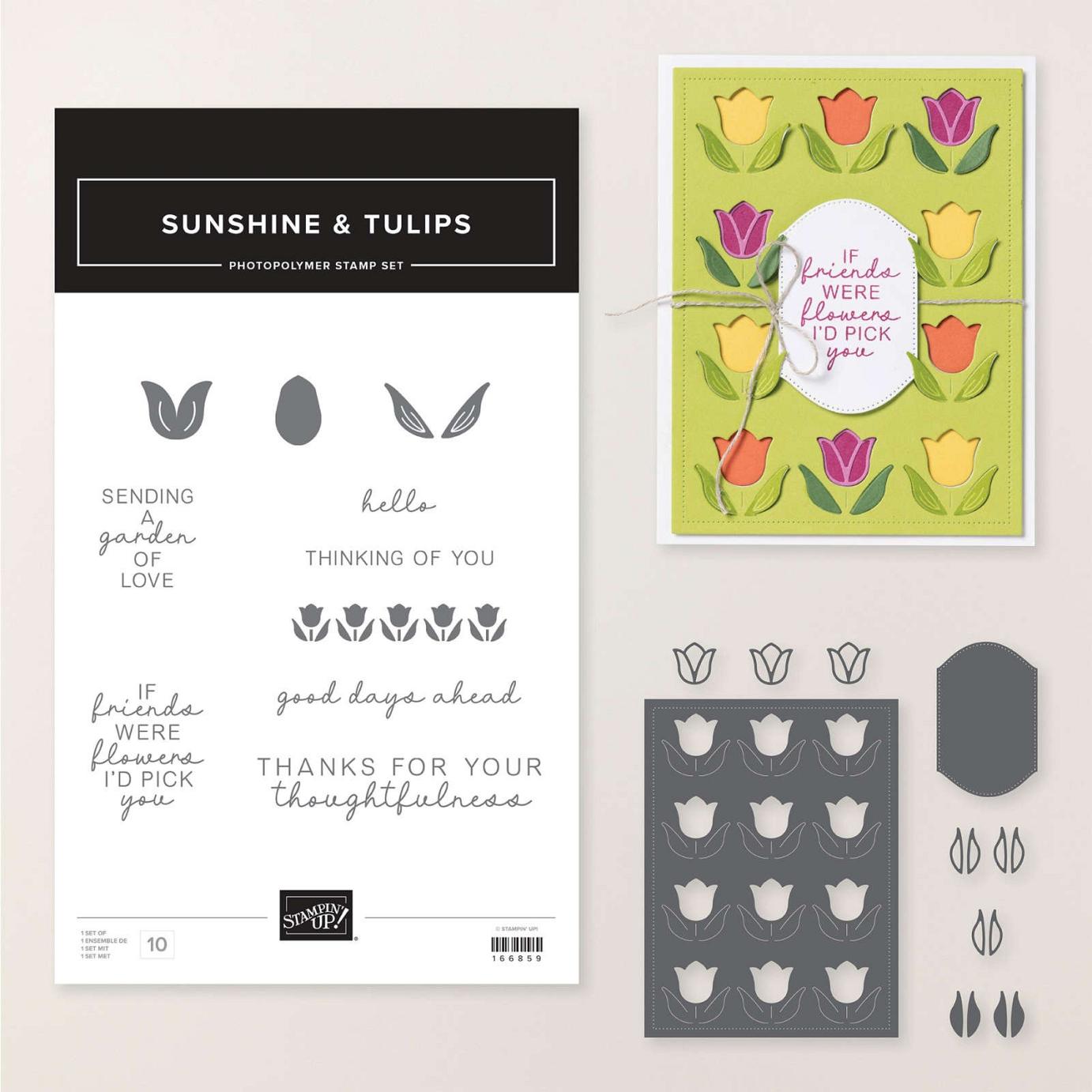 Sunshine & Tulips Stamp Set + Sunshine & Tulips Dies Bundle  |  Image &copy; 2026 Stampin' Up!&reg;