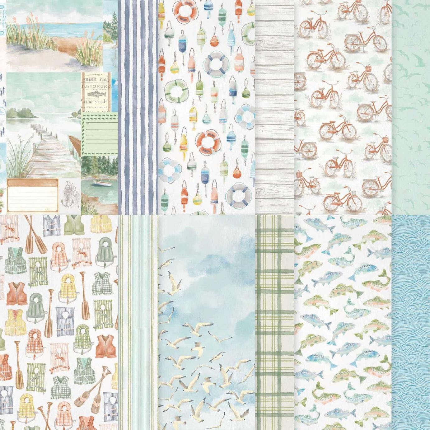 Waterside Retreat 12" x 12" Designer Series Paper | Image © 2026 Stampin' Up!® Waterside Retreat 12" x 12" Designer Series Paper | Image © 2026 Stampin' Up!®