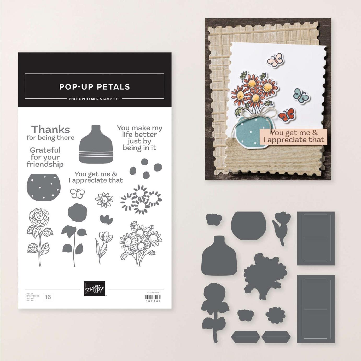 Pop-Up Petals Stamp Set + Pop-Up Petals Dies Bundle  |  Image &copy; 2026 Stampin' Up!&reg;