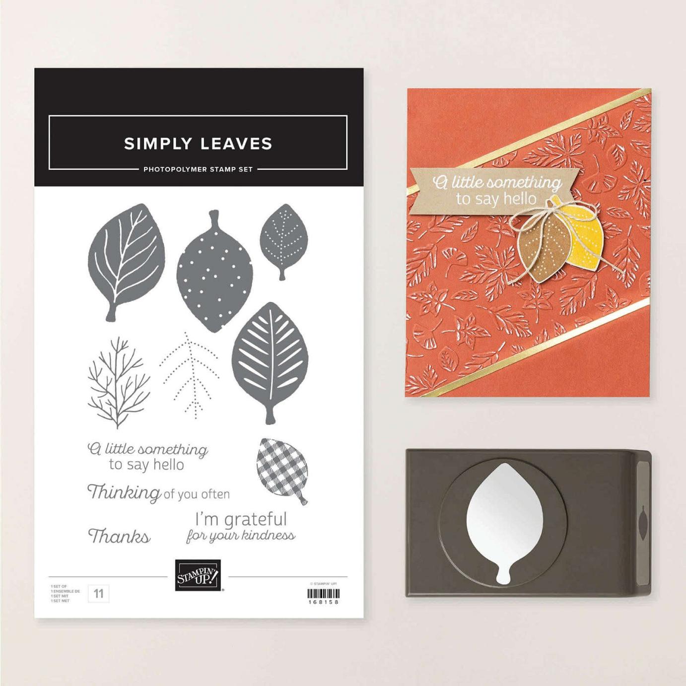 Simply Leaves Stamp Set + Simple Leaf Punch Bundle  |  Image &copy; 2026 Stampin' Up!&reg;