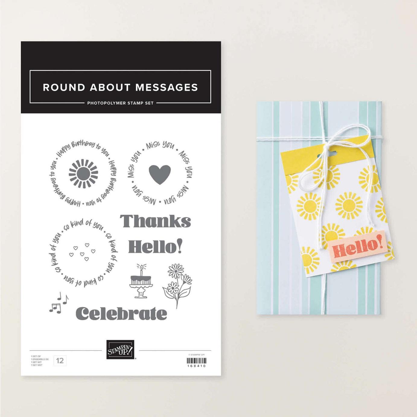 Round About Messages Stamp Set | Image © 2026 Stampin' Up!® Round About Messages Stamp Set | Image © 2026 Stampin' Up!®
